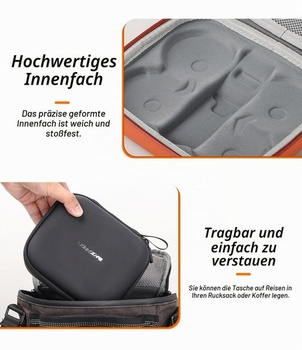 Neo Drone Bag, prenosná cestovná taška, púzdro pre príslušenstvo k dronom DJI Neo, oranžová
