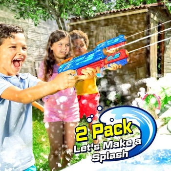 RONSTONE 2dielna vodná pištoľ pre deti - 280ml vodná pištoľ s dosahom 8,8 metra - vonkajšia,