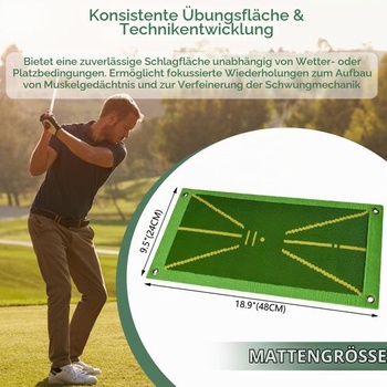 Golfová podložka, tréningová golfová podložka s okamžitou spätnou väzbou, prenosná pomôcka pre