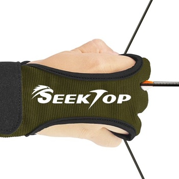 Rukavice Seektop Traditional Lukostreľba, ochranné 3prstové rukavice pre deti, mládež, dospelých a