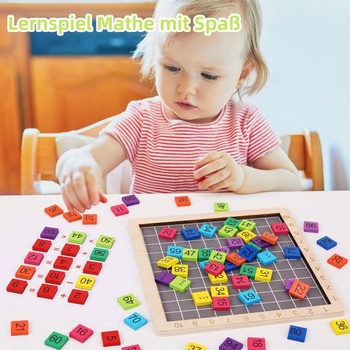 Montessori matematická hračka na počítanie stoviek, drevená, 3 roky