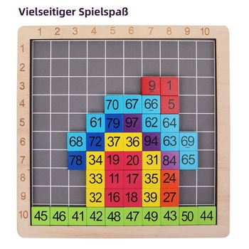 Montessori matematická hračka na počítanie stoviek, drevená, 3 roky