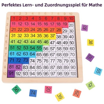 Montessori matematická hračka na počítanie stoviek, drevená, 3 roky
