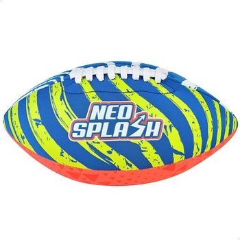 AKTIVE 54288 Neoprénová ragbyová lopta do vody, 26 cm, ľahká, plávajúca, vodotesná, pútavé farby,