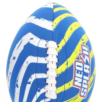 AKTIVE 54288 Neoprénová ragbyová lopta do vody, 26 cm, ľahká, plávajúca, vodotesná, pútavé farby,