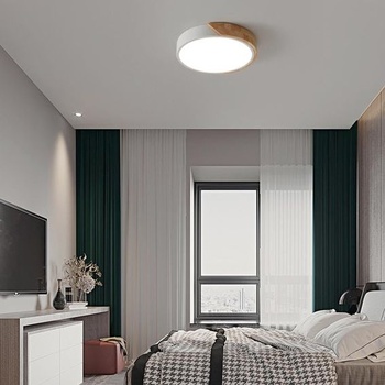 Stropné LED svietidlo M Ľadme, okrúhle, biele, 24 W, s diaľkovým ovládaním, stmievateľné, 2700 K–6500 K,
