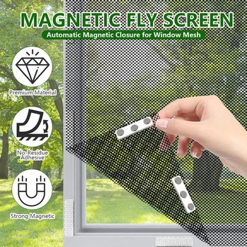 12 párov magnetických klipov na moskytiéru, 45 mm x 13 mm, magnety na moskytiéru, samolepiace klipy na