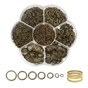 TOAOB 2300 kusov starých bronzových krúžkov, 3 mm až 10 mm,…