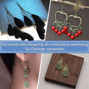 TOAOB 2300 kusov starých bronzových krúžkov, 3 mm až 10 mm, 7 veľkostí, delené krúžky