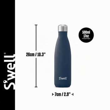 S'Well Stone Azurite Trinkflasche, fľaša na vodu 500 ml