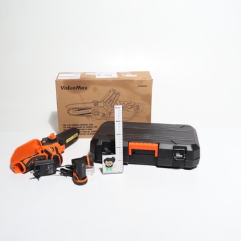Mini řetězová pila ValueMax s 2 bateriemi 2000 mAh, 11cm/4palcová mini elektrická řetězová pila 12V