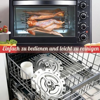 Univerzální sada grilovacích karuselů na šašlik pro rožně | Nerezové grilovací špízy, vhodné pro