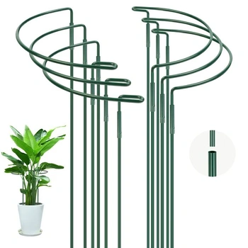 Podpery rastlín OFFCUP, 6 kusov, kruhová klietka, 25 x 40 cm, kov, 25 x 40 cm, 6 kusov