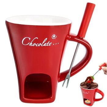 TOGETDREAM Čokoládový fondue kelímok, 200 ml Keramický…