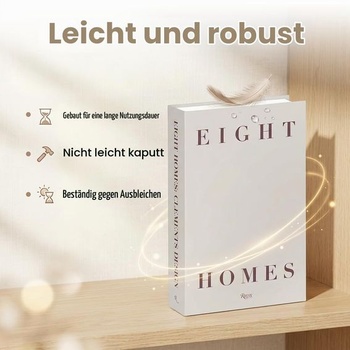 Dekorativní knihy DONGKER, sada 2 estetických elegantních umělých dekorativních knih pro domácí