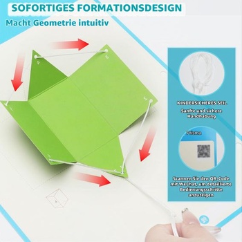 Učebná kniha o 3D geometrii Pull String: 15 modelov, kniha pre domácich majstrov pre deti, priestorové myslenie,