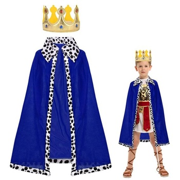 Stredoveký plášť AOOWU pre deti, 80 cm, modrý