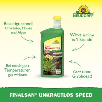 Neudorff Finalsan Weed-Free Speed ​​– Rýchlo pôsobiaci herbicíd proti burine, machu a riasam.