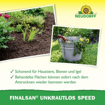Neudorff Finalsan Weed-Free Speed ​​– Rýchlo pôsobiaci herbicíd proti burine, machu a riasam.