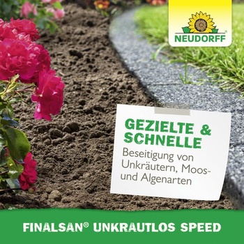 Neudorff Finalsan Weed-Free Speed ​​– Rýchlo pôsobiaci herbicíd proti burine, machu a riasam.