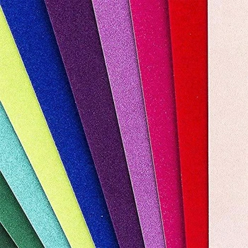 Zamatový papier Ideen mit Herz | Dekoratívny papier | Kartón so zamatovým efektom | 10 listov | DIN A4