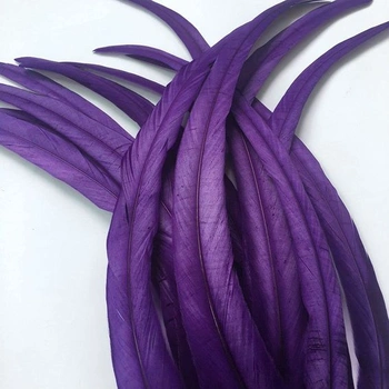 Ocasní peří kohouta Sowder 16-18 palců (40-45 cm) pro kutily, tvoření, klobouky, kostýmy, vánoční