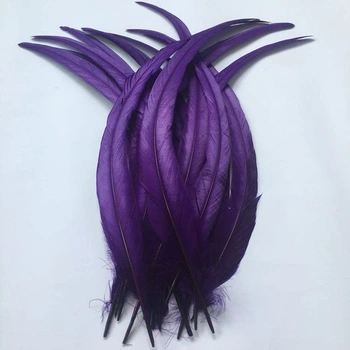 Ocasní peří kohouta Sowder 16-18 palců (40-45 cm) pro kutily, tvoření, klobouky, kostýmy, vánoční