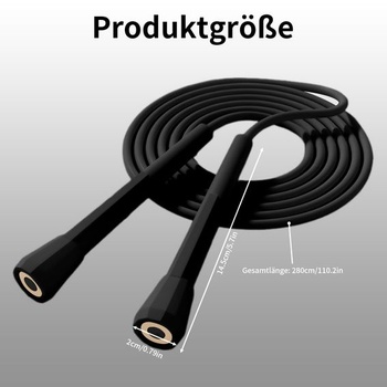 Švihadlo Huotflame s nastavitelnou rychlostí - šestihranná rukojeť ve tvaru pera, 2,8m PVC lano,