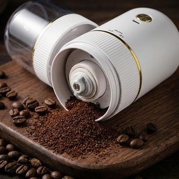 Elektrický mlynček na kávu s keramickými mlecími kameňmi – Prenosný mlynček na espresso, dobíjací cez