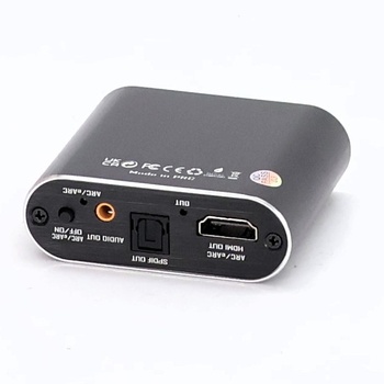 Avideo links HDMI audio extraktor, 4K @ 60Hz HDMI na optický Toslink SPDIF + 3,5 mm AUX stereo, HDMI