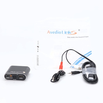 Avideo links HDMI audio extraktor, 4K @ 60Hz HDMI na optický Toslink SPDIF + 3,5 mm AUX stereo, HDMI
