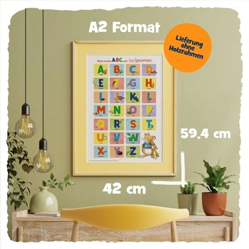 Leo Lausemaus Lernposter ABC A2 (42 x 60 cm)