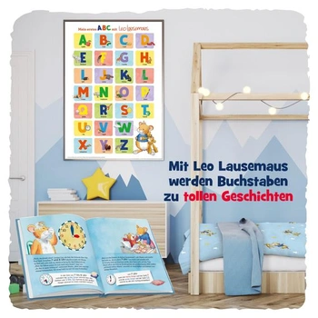 Leo Lausemaus Lernposter ABC A2 (42 x 60 cm)