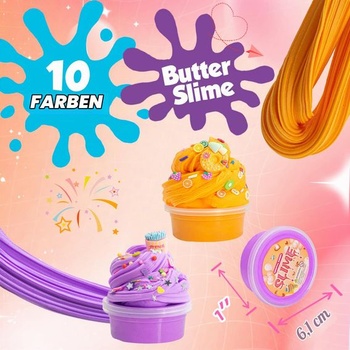 Sliz pro děti, Sada 10 kusů slizu, Dárky pro 8leté dívky, Máslový sliz pro kutily, Třpytky,