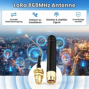 Anténa ESP32 LoRa 868-915MHz 3dBi, U.FL kábel IPEX na SMA 10cm (3ks)