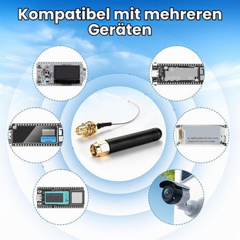 Anténa ESP32 LoRa 868-915MHz 3dBi, U.FL kábel IPEX na SMA 10cm (3ks)
