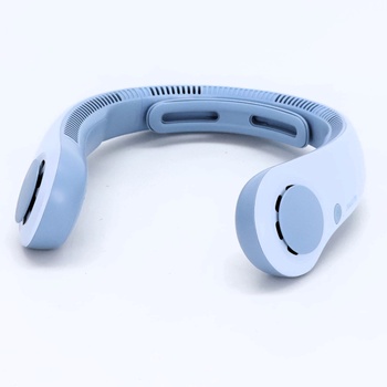 Přenosný ventilátor na krk JISULIFE, opora krku, hands-free použití, 5stupňové nastavení rychlosti,