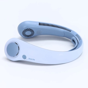 Přenosný ventilátor na krk JISULIFE, opora krku, hands-free použití, 5stupňové nastavení rychlosti,