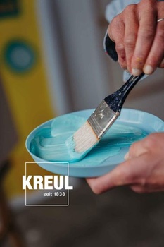 KREUL 17080 - Triton Acrylic Liquid Phthalo Blue 750 ml, Vysoko kvalitná akrylová farba pre umelcov