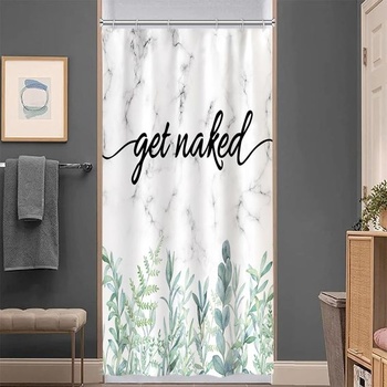 Sprchový záves 90x180cm Protiplesňový eukalyptus Mramor Šedozelený 05 V180 x Š90 cm (1 balenie)