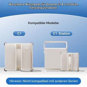 8 čistiacich utierok pre stanicu Dreame C1 a robotický čistič okien C1, čistiacu handričku C1.