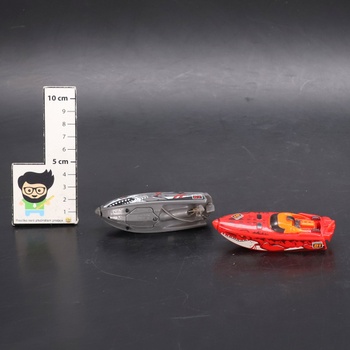 ROBO ALIVE ZURU Robo Boats, White Shark & ​​Dino Shark Boat, 2 Pack, (Amazon Exclusive)