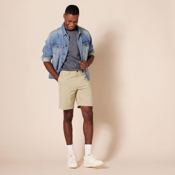 Pánske chino kraťasy Amazon Essentials Slim-Fit, 23 cm, veľkosť 31W, khaki