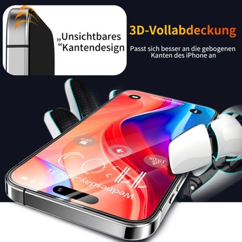Tentoki 2dielne tvrdené ochranné sklo pre iPhone 17 Pro, priehľadné