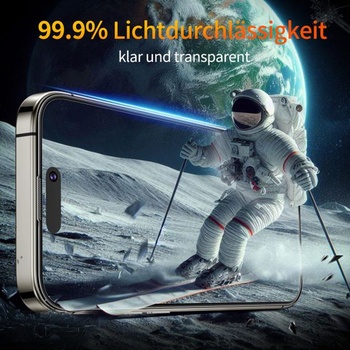 Tentoki 2dielne tvrdené ochranné sklo pre iPhone 17 Pro, priehľadné