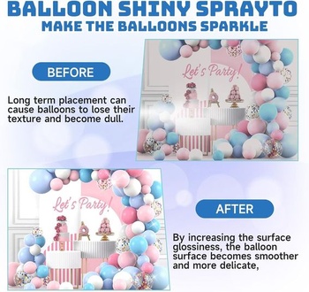 Allony Latexový sprej na balóniky, sprej na lesk balónikov, sprej s vysokým leskom pre latexové