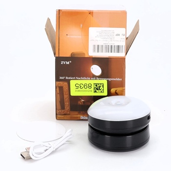 ZVM LED nástenné svietidlo do interiéru s pohybovým senzorom, otočné o 360 °, 3000K/7000K |