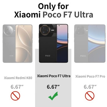 Púzdro X-level pre Xiaomi Poco F7 Ultra, tenké mäkké púzdro, čierne Poco F7 Ultra čierne