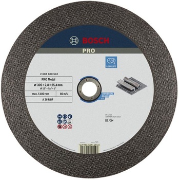 Rezný kotúč Bosch PRO s kovovým spojivom, 300 x 2,8 x 25,4 mm, 300 mm
