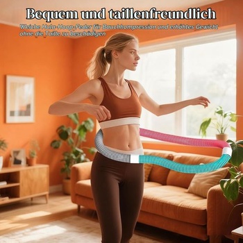 Záťažová hula hoop – hula hoop na chudnutie pre dospelých, nastaviteľná fitness hoop so závažím na